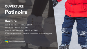 Horaire 2024 de la patinoire extérieure