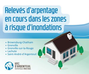 Relevés d'arpentage en cours dans les zones à risque d'inondations